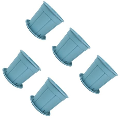 YIXANNX Pots de plantes perforés pratiques pour un arrosage et une ventilation faciles. Ce pot d'orchidée perforé peut filtrer, Bleu