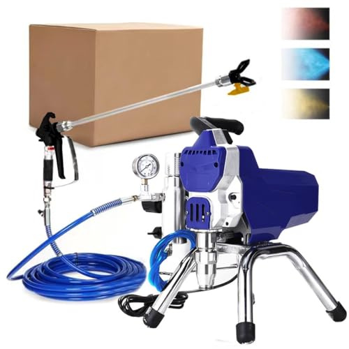 Commercial Airless Paint Sprayer 2200W Heavy Duty Electric Paint Spray Gun for Interior Exterior Walls Fences & Furniture Painting