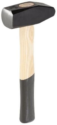 PICARD Marteau forgeron, forme courte, no. 1c ES, 1.250 g | Maillet forgé avec manche en frêne | Marteau robuste en acier spécial PICARD | Robustesse & précision pour la forge