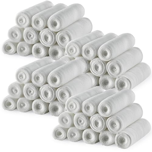 MEDca Gauze Bandage Rolls - (48 Pack) 3 in x 4.1 Yards Per Roll, Medical Grade Stretch Wrapping for Dressing All Types of Wounds and First Aid Kit (3-Inch, 48 Pcs)