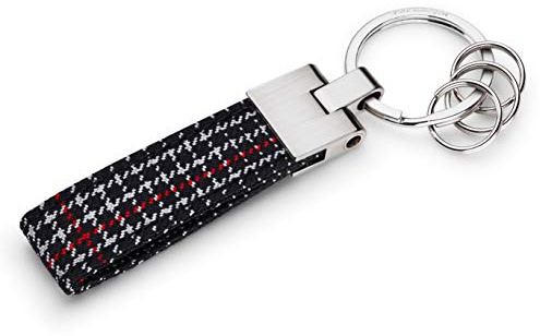 Volkswagen Porte-clés GTI 5HV087010A - en métal - Tissu - Noir/Blanc/Rouge/argenté - 100 x 31 mm