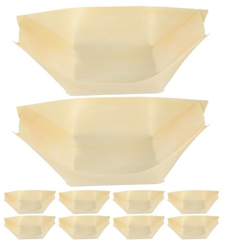 Cabilock Cuencos Desechables De Madera 50 Piezas Barcos De Kayak Para Snacks Biodegradables Y Ecológicos Ideales Para Sushi Aperitivos Y Eventos