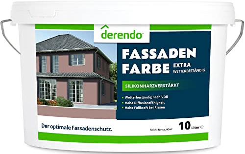 derendo Fassadenfarbe Braun silikonharzverstärkt aussen Schokobraun 10l