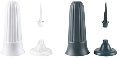 FGYZYP Vasi da tomba da cimitero con punte lunghe e pali da terra, supporto per fiori in plastica, contenitori floreali in pietra tombale commemorativa per tombe cimitero lapidi decorazione feste