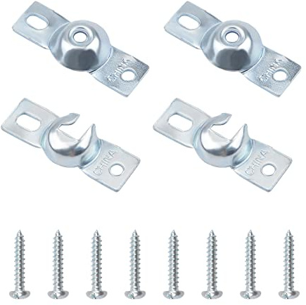 UFURMATE Rollo-Halterung, 2 Sets Metall-Rollen-Fenster-Schatten-Innenhalterung, Fensterschutz, Innenmontage, Halterungen mit Schrauben, Rollo-Reparatur-Set (Innenmontage)