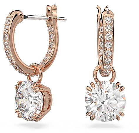 Swarovski Stilla Kollektion Tropfenohrringe, Rundschliff, Weiß
