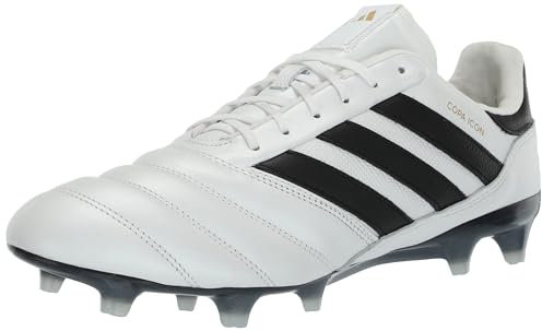 adidas - Zapatillas de deporte Copa Icon Firm Ground unisex para adulto, Blanco Negro Dorado Metalizado, 37 1/3 EU