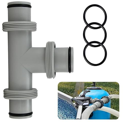 Raccordo a T per tubi piscina, diametro 38 mm, prolunga connettore flessibile a 3 vie, adattatore per Intex Bestway Coleman