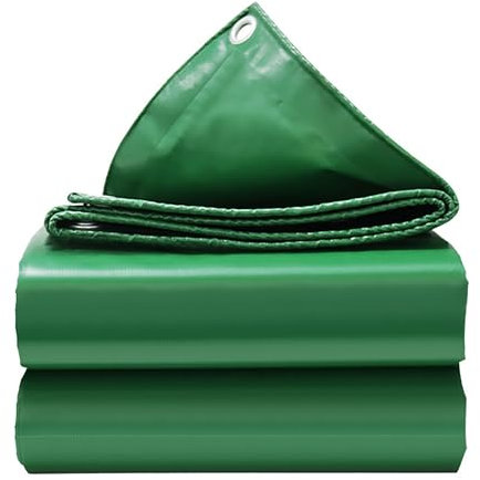 MAAOBR Planen, strapazierfähig, wasserdicht, Regenschutz für den Garten im Freien, Vinyl-Plane mit Ösen, Plane für Dach, Camping, Terrasse, Poolabdeckung, Boot 4x6m