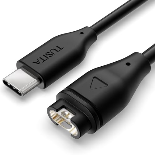 TUSITA USB-C Stecker Lade-/Daten Ladekabel Kompatibel mit Garmin Uhr - 1M