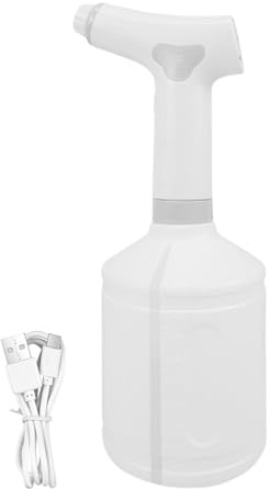 ETUCYNG Botella pulverizadora para plantas | Botella pulverizadora de agua de 1 litro, tanque de agua transparente de gran capacidad, atomización ultrafina, herramienta de riego silenciosa, 1200 mAh