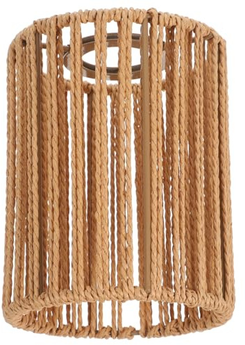 Kichvoe Paralume Lampada Da Soffitto Intrecciato in Corda Di Carta 4.65 Pollici Copertura Rustica Per Lampadario Interni Luce Calda Senza Abbagliamento