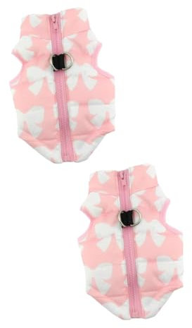 CIYODO 2stücke Pet Dog Winter Vest wasserdichte Warme Hunde-Weste Für Herbst Winter Xs Hundebekleidungsstück Für Und Aktivitäten