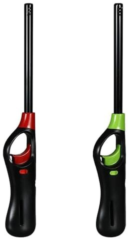 ASPIRE UK 2 Pack Refillable BBQ Lighters In Assorted Colors - Safe and Versatile Gas Lighters for Cooking, Camping, and Fireworks