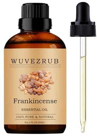 Wuvezrub Frankincense Essential Oils 60ML, Pure Frankincense Essential Oil for Aromatherapy Diffuser - 2 Fl Oz