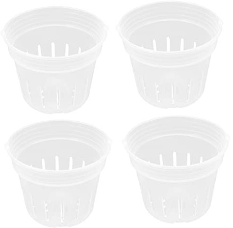 SUPVOX Maceta De Orquídea Phalaenopsis 4 Vasos Transpirables y Nutritivos para Plantas