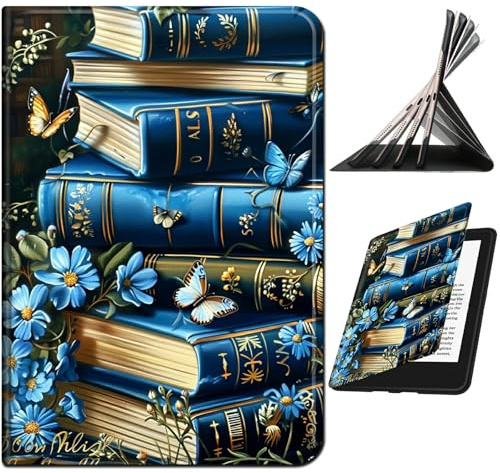 RWUTYTIUL Schutzhülle für 15,2 cm (6 Zoll) Kindle Paperwhite (10. Generation, Version 2019), stoßfest, intelligent, schützend, Multi-Winkel-Ansicht, Tablet-Hülle für Damen und Herren, mit