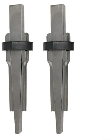ZWEquipint Metallkeile für Beton, Steinspalter, 23 mm, 2er-Set für Granit, Marmor, Spaltkeile, 190 mm Länge