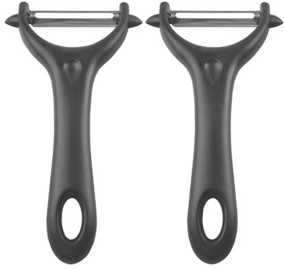 Pelador de verduras de 2 piezas, Econome de pelador de verduras ahorrativas, peladores de cocina a Julienne la manzana, espárragos con pelador, fruta, hoja Les Lot pelador de frutas, para Fustar