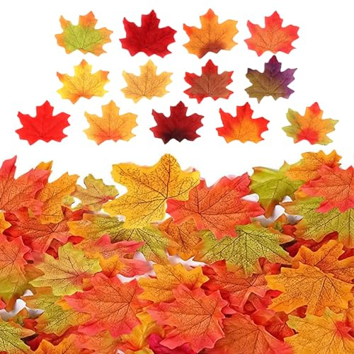 Herbst Girlande Ahornblätter (100 lose Ahornblätter)