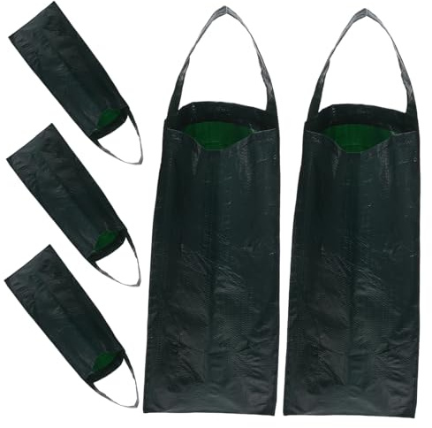 Yardwe 5piezas Bolsas para Plantar Fresas De Unidades con Orificios Bolsa Colgante para Vertical Jardinería De Fresas y Tomates Maceta