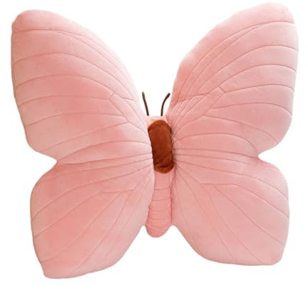 GKYQVE Cojín de terciopelo suave con forma de mariposa para sofá, cama, silla, almohadas de abrazo, cojines de peluche suaves para el hogar
