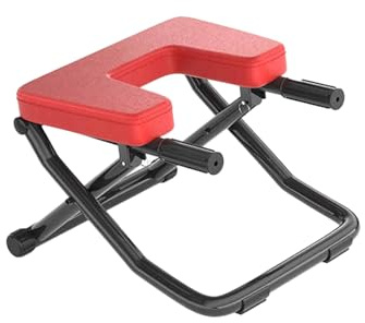 Yoga Headstand Stool,Foldable Stand Yoga Stool,Portable Home Gym Equipment,Suitable for Dorms and Bedrooms(Red)