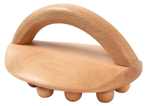 Körper Guasha Werkzeug, Handbürste für Ganzkörpermassage | Zuhause, Khakifarbene Ausführung, Fördert die Durchblutung, Entspannt Angenehm, Massagerolle ohne Strom