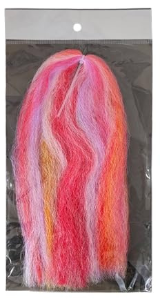 JUJUFREE Juego de señuelos de pesca con mosca de fibra de carbono, materiales artificiales para agua dulce y salada, material de atado