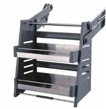 Generisch Klappbarer Schrankorganizer, Hebekorb Aus Edelstahl, For Bar, Café, Haushaltsschrank, Tragkraft 30 Kg(50cm Cabinet)