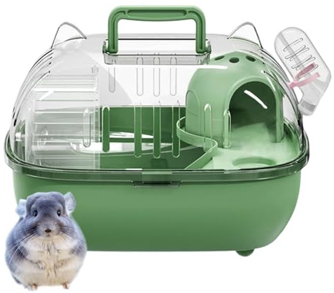 Transportbox für kleine Tiere | Tragbarer Käfig für Ausflüge – Reisekäfig für Hamster | für Kleintiere wie Nager und Reptilien bei kurzen Ausgängen, Auto, Picknick und Bauernhof