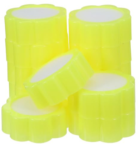 Angoily 24 Stück Fingerschwämme zum Geldzählen Blütenförmige Geruchsneutrale Fingerbefeuchtungspads 6,8cm Rutschfeste Fingeranfeuchter für Büro und Zuhause