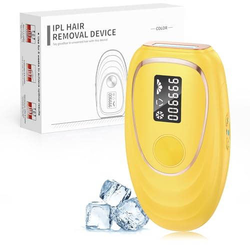 Haarlosy IPL Geräte Haarentfernung mit Kühlfunktion, 999,900 Lichtimpulse, 5 Energiestufen Schmerzfreie IPL Haarentfernung Laser Hair Removal für Frauen, Männer, Intimbereich, Körper und Beine