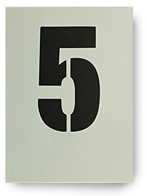 Dovetails Vintage Big Number 5 Stencil 120 mm Tall Large Number Five Stencil