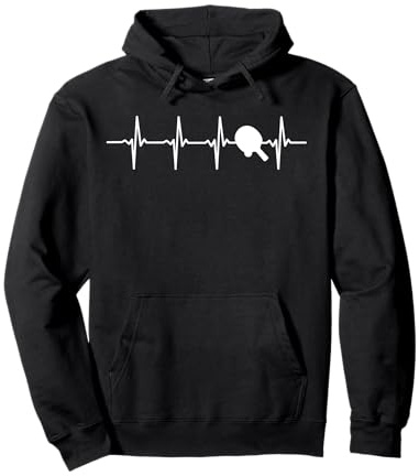 Tischtennis Herzschlag Heartbeat Tischtennisspieler Geschenk Pullover Hoodie