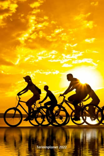 Terminplaner 2022: Mountainbiker Familien Design Jahresplaner und Kalender von Januar bis Dezember 2022 mit Ferien, Feiertagen und Monatsübersicht - Organizer und Zeitplaner für 1 Jahr