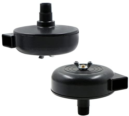 Filtro Di Aspirazione Compressore d'Aria - 2 Pz Silenziatore per Filtro Aria Nero in Metallo, Silenziatore Compressore Aria a Filetto 3/816MM, per le Caldaie del Compressore d'aria