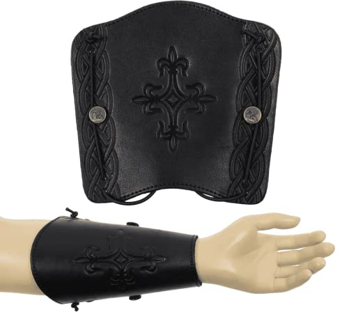 elToro Prime Brea, Plate, Armschutz aus hochwertigem Leder | Zubehör für Pfeil und Bogen, Mittelalter, Bogenschießen, Geschenk