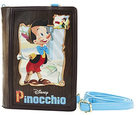 Loungefly Disney Classic Books Pinocchio Umhängetasche, multi, small