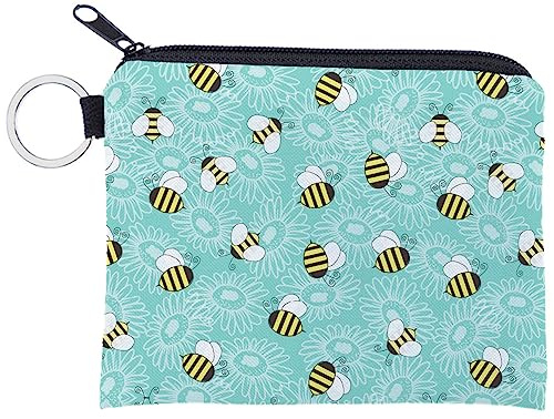 FAVORTALK Small Makeup Bag for Handbag Coin Purse Boy Girl Cute Cartoon Coin Bag with Zipper Design Animal Small Wallet Card Key Ring Wallet, 3323