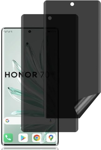 Privacy Pellicola Protettiva per Honor 70 5G [2 Pezzi],Pellicola Protettiva Anti-Spy,Anti-Spia TPU Film,Antigraffio,Installazione Facile,Senza Bolle,Anti-Spia Privacy Protezione Schermo per Honor 70