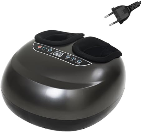 Tragbar Fußmassagegerät mit Wärme, Shiatsu-Fußmassagegerät mit Vibration Kneten Kompression, 3 Intensität Fussmassagen für Schmerzlinderung für müde Muskeln und Fußsohlen