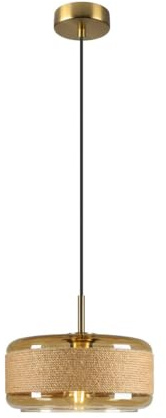SLV PANTILO ROPE 27, Pendelleuchte, 250cm, E27, 15W, gold