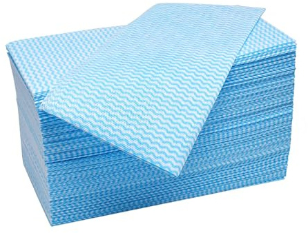 KLEENDOL Blue J Cloths Pack of 50 Cleaning Cloths for Kitchens, Bathrooms,Ideal for Polishing, Dusting, Washing Dishes,Disposable Wipes,Kitchen Cloth