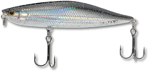 LMAB Topwater Köder Dog Vibe 85F, Stickbait 8,5 cm, Oberflächen Wobbler, Hardbait, bleifrei, Oberflächenköder für Walk the Dog, Barsch, Rapfen Kunstköder, Oberflächenköder Hecht
