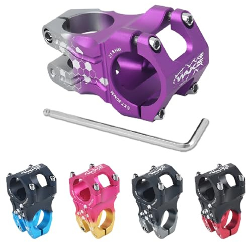 BESNIN MTB Vorbau 31,8 Fahrrad Vorbau 0 Grad 35mm 50mm Kurzer Lenkervorbau aus CNC-Aluminiumlegierung für Mountainbike, Rennrad, BMX, E-Bike