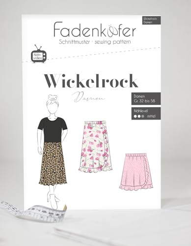 Schnittmuster und Nähanleitung - Wickelrock Damen