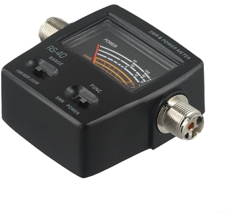 Effiziente Messung mit diesem SWR- und Leistungsmesser, geeignet für UHF-VHF-Frequenzen von 140 MHz bis zu einem Maximum von bis zu 200 Watt Eingangskapazität