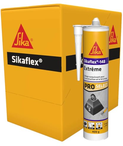SIKA - Colle de fixation élevée - Sikaflex-148 Extreme - Blanc - 12x290ml | Maintien immédiat - Multi-supports - Intérieur & Extérieur - Fixation d'objets lourds - Mastic étanche