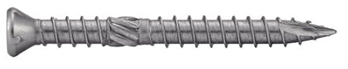 Boîte de 200 vis terrasse à tête fraisée bombée Torx double filetage A4 5x60mm - ACTON - 643275X60